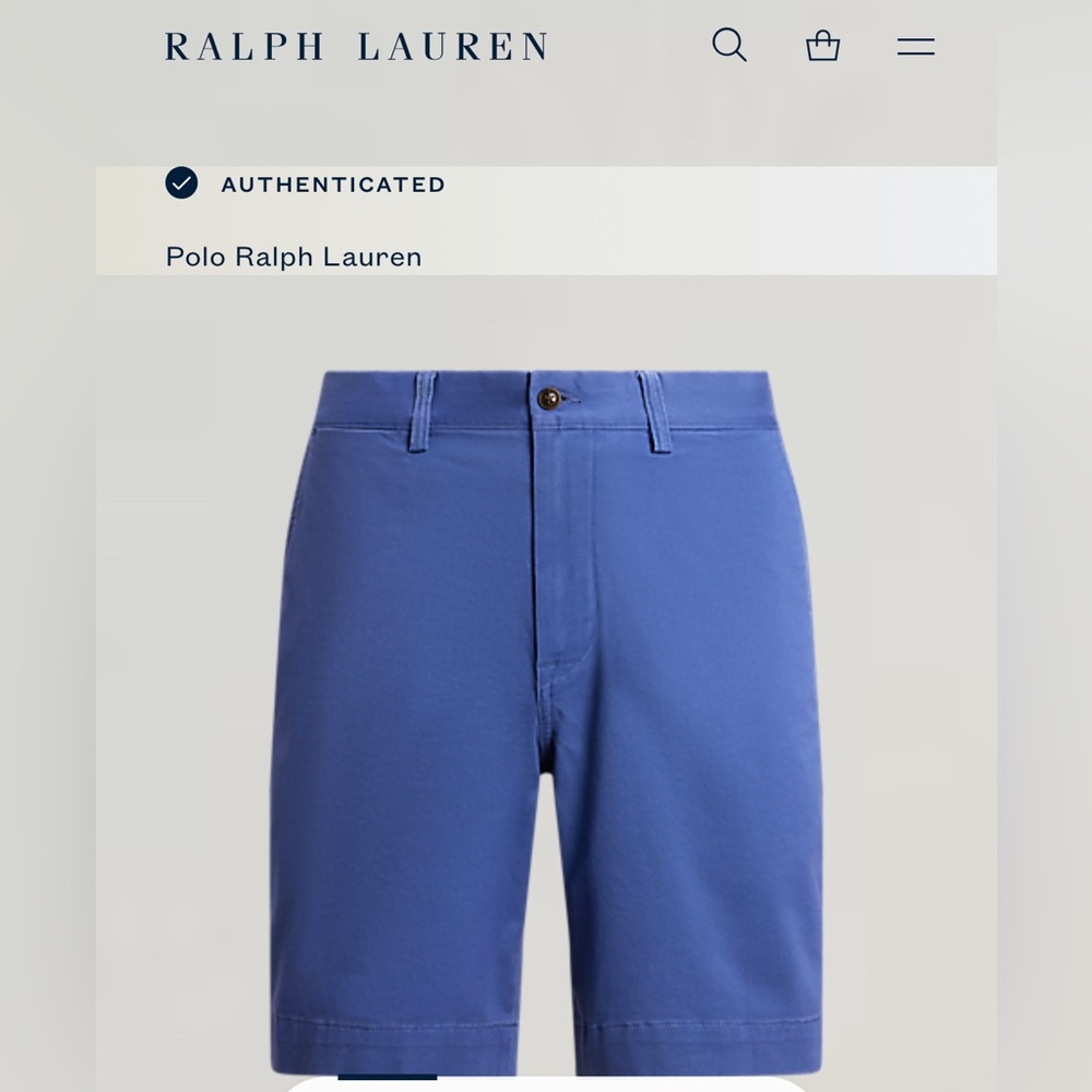 Polo Ralph Lauren Men's 30" W Stretch Classic Fit 9" Chino Shorts in Old Royal